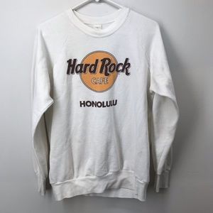 hard rock cafe crew neck sweatshirt